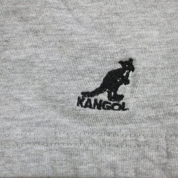 Kangol Shorts Mens Medium Gray Black Sweat Jogger Elastic Drawstring Athletic - Picture 4 of 11